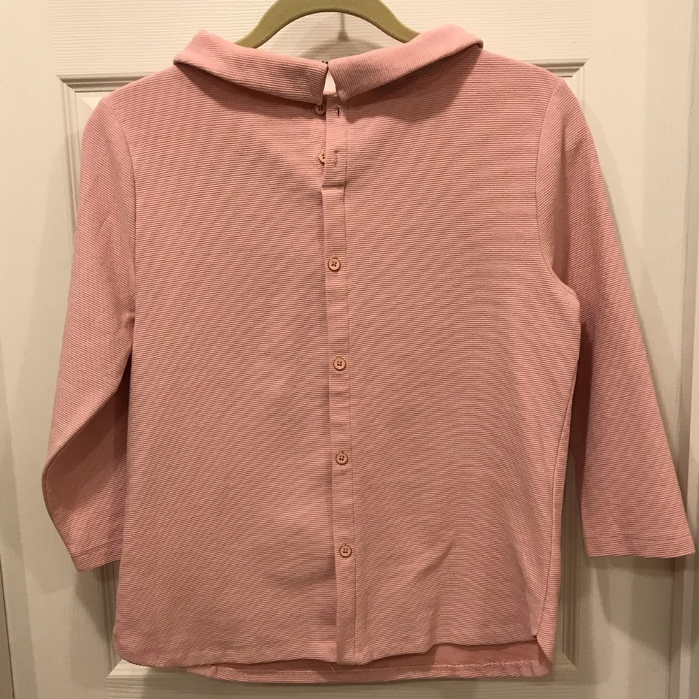 Blush portrait collar Talbots top- button back